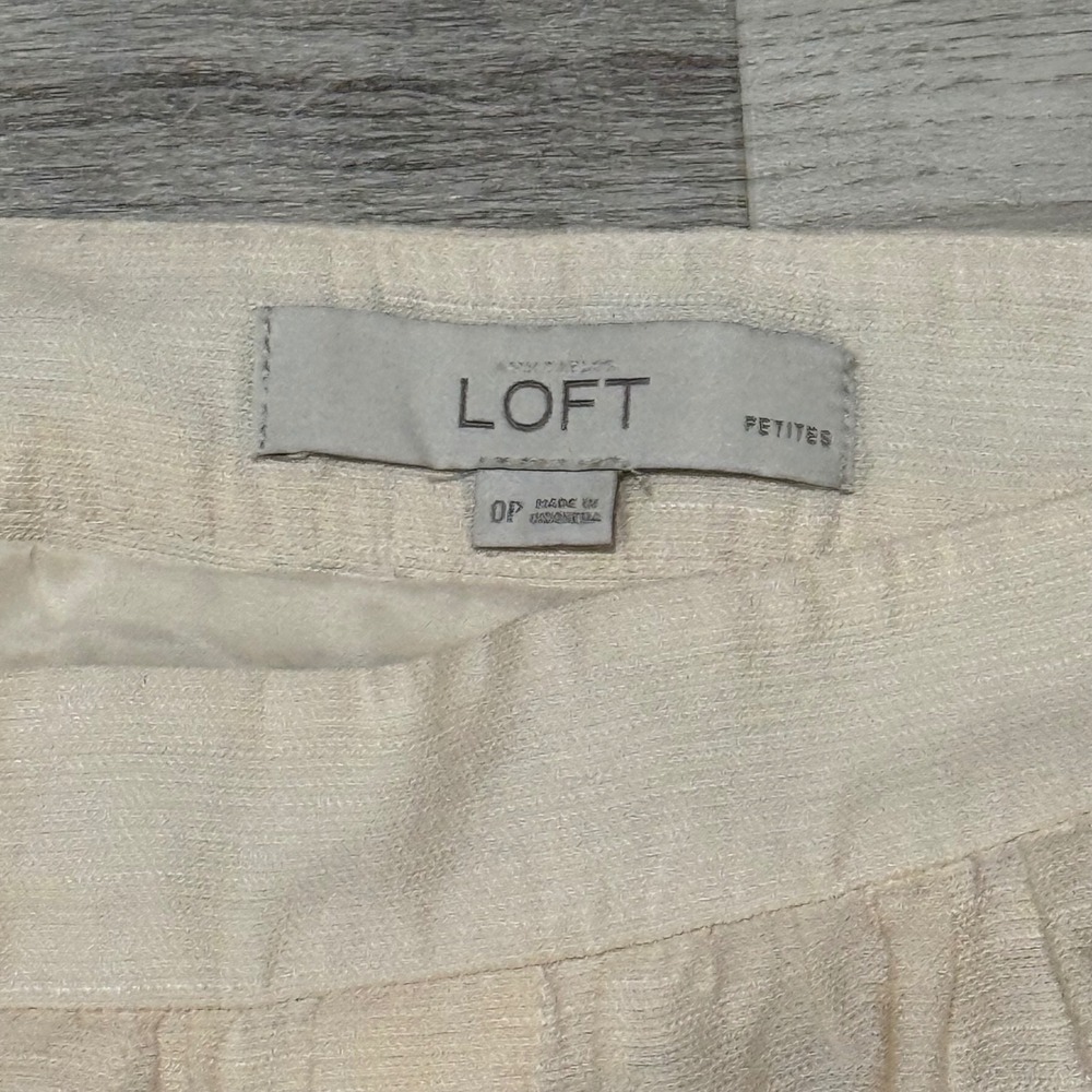 LOFT Striped Mini Skirt Womens 0P Multicolor Excellent Pleated High Waist‎ - Picture 6 of 6
